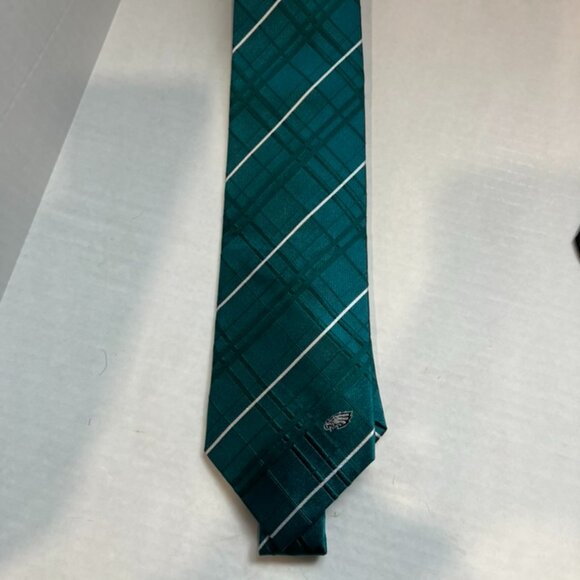 Vintage NFL Philadelphia Eagles Green Logo Tie - Picture 1 of 4